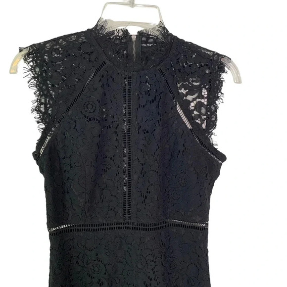 Bardot Lace Panel Midi Dress In Black Size XS NWT - Picture 6 of 15
